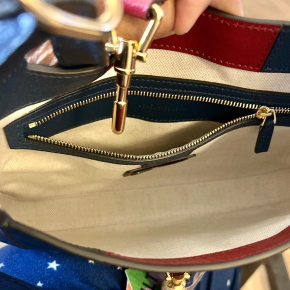 NWT-Gucci Jackie 1961 Handbag, Small, Leather handbag, Yankees,Baseball, Luxury, - Picture 10 of 16